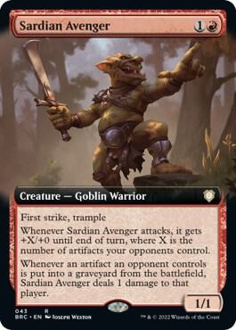 Sardian Avenger Extended Art (Commander: The Brothers' War)  - undefined