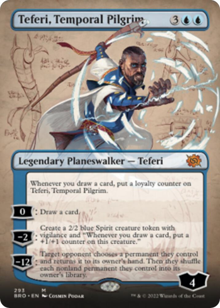 Teferi Temporal Pilgrim Borderless (The Brothers' War) 