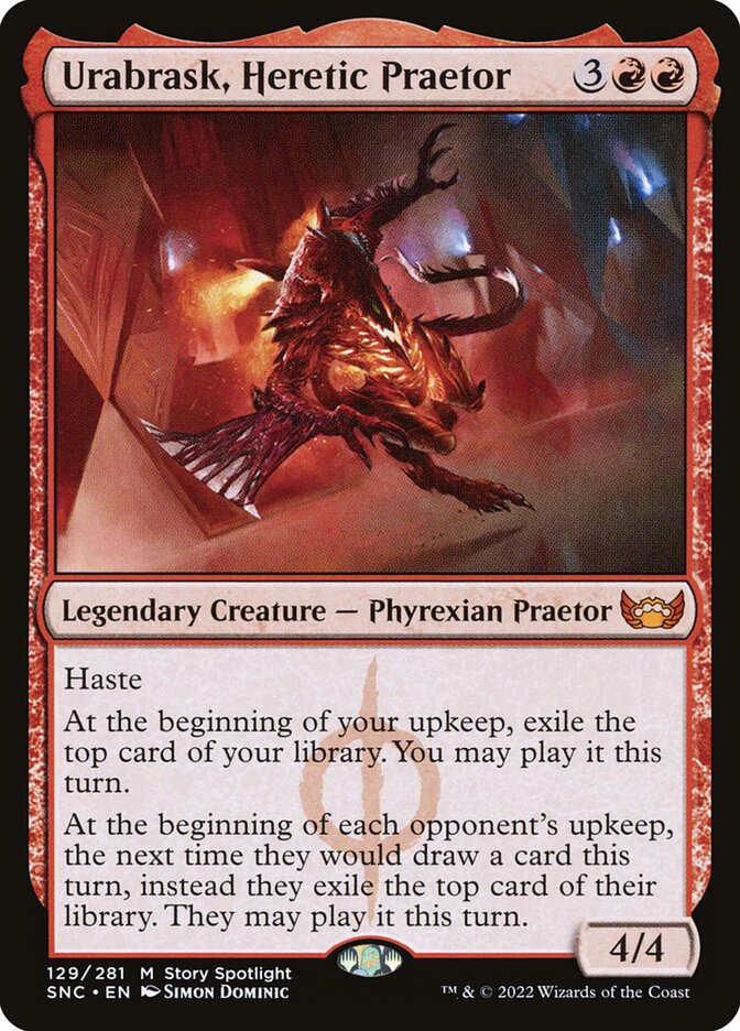 Urabrask, Heretic Praetor 129/281 (Streets of New Capenna) 