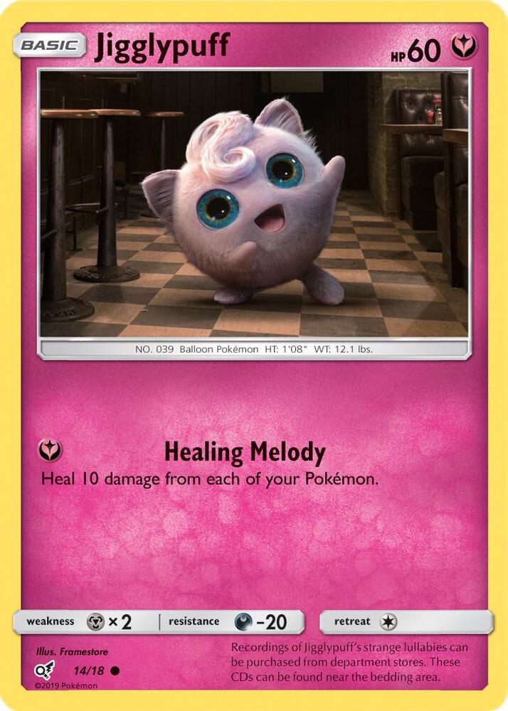Jigglypuff 14/18 (Detective Pikachu)  - Holofoil
