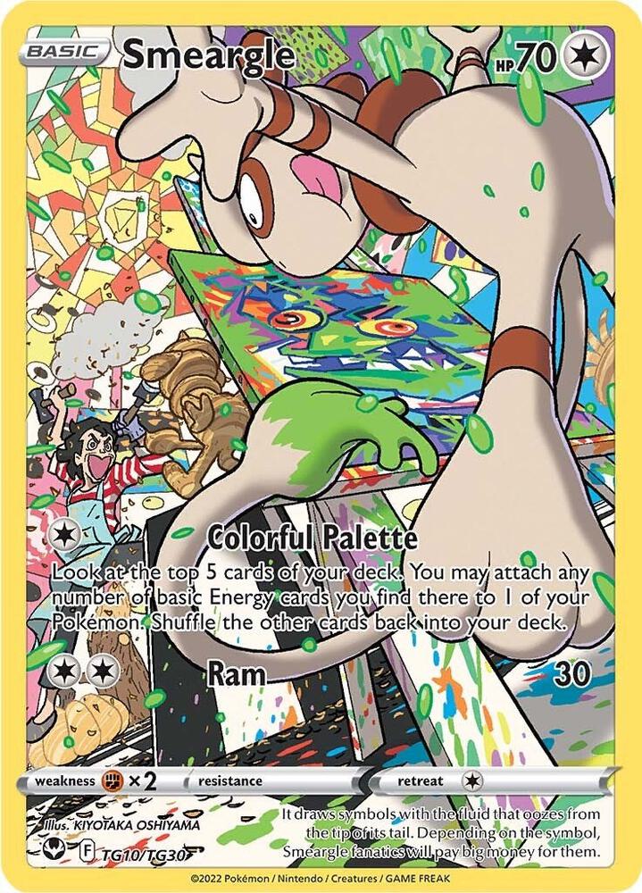 Smeargle TG10/TG30 (SWSH12: Silver Tempest Trainer Gallery)  - Holofoil
