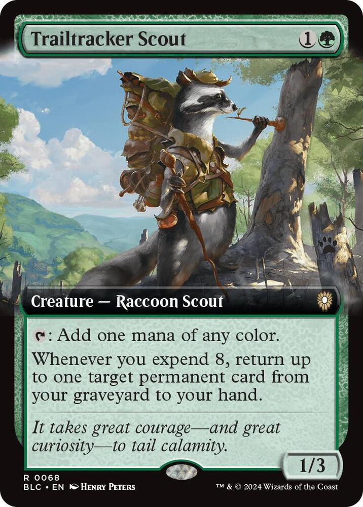 Trailtracker Scout 68/40 (Commander: Bloomburrow)  - Extended Art