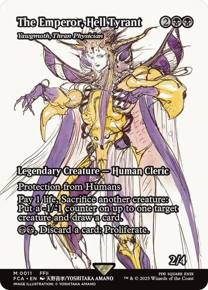 The Emperor Hell Tyrant Yawgmoth Thran Physician  11/0 (FINAL FANTASY: Through the Ages)  - Showcase
