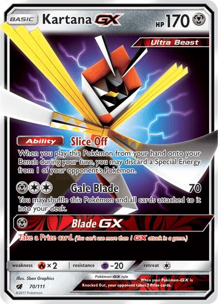 Kartana GX (SM - Crimson Invasion)  - Holofoil