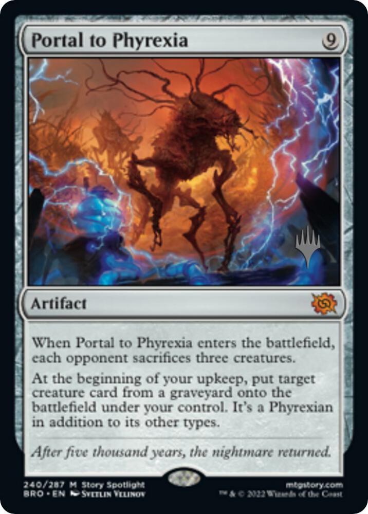 Portal to Phyrexia 240p/169 (Promo Pack: The Brothers' War)  - Foil