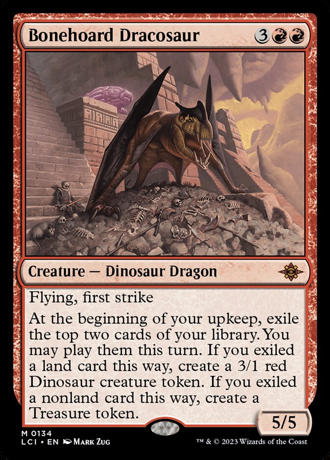 Bonehoard Dracosaur 134/291 (The Lost Caverns of Ixalan)  - Foil