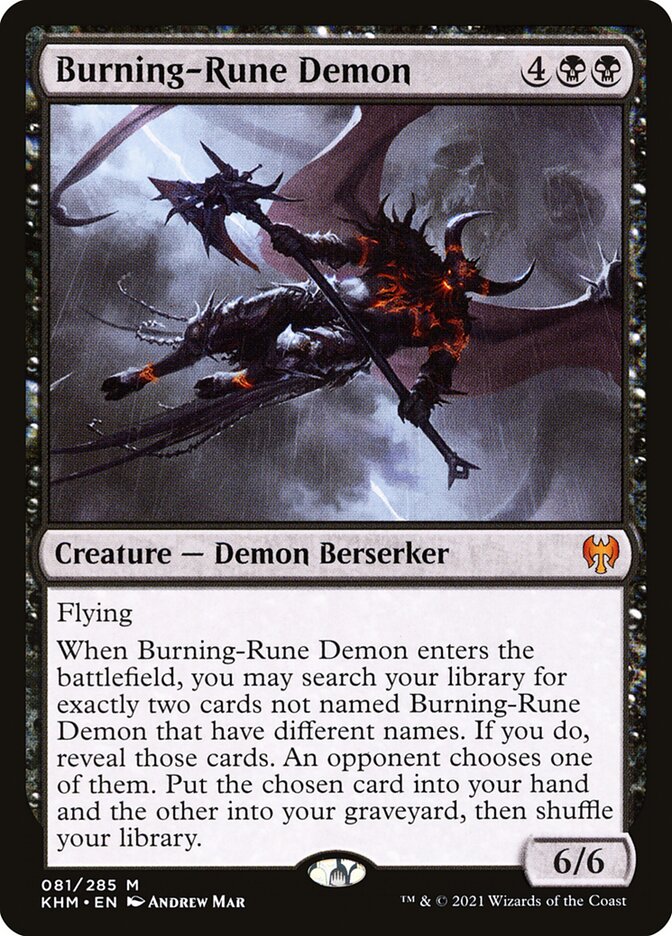 Burning-Rune Demon (Kaldheim) 