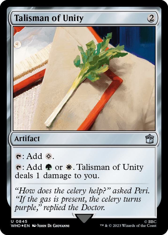 Talisman of Unity 845/331 (Universes Beyond: Doctor Who)  - Surge Foil