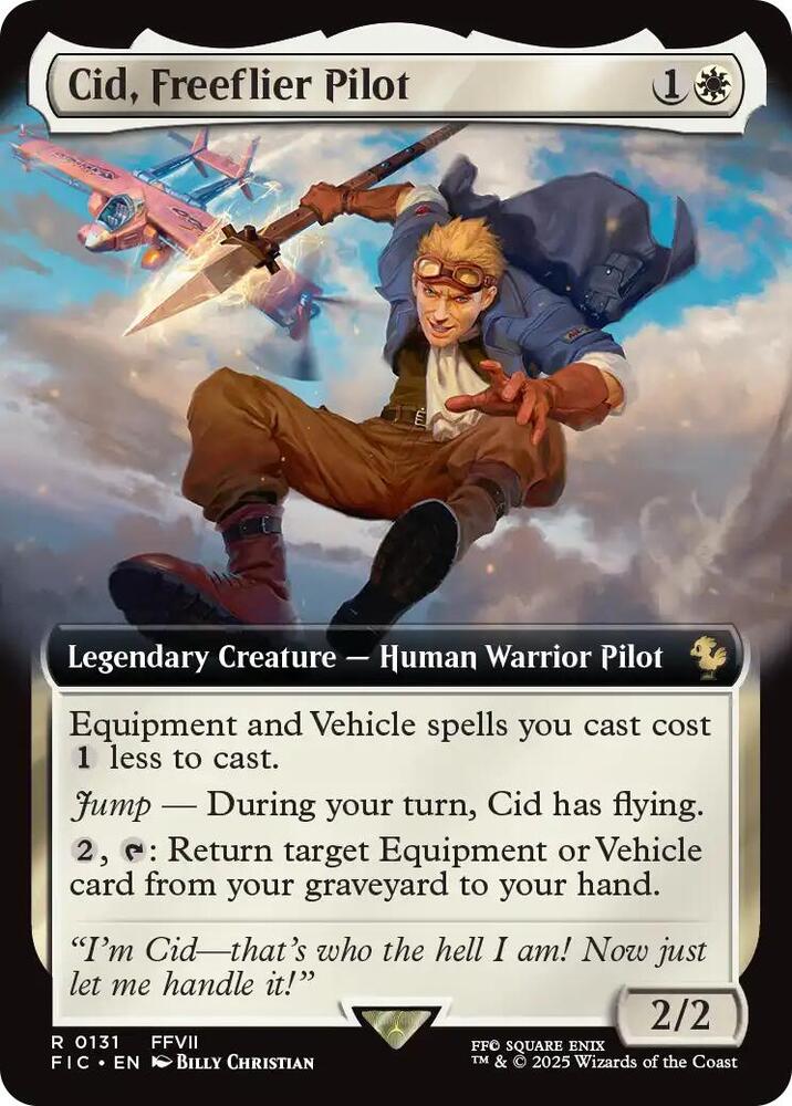 Cid Freeflier Pilot Extended Art (Commander: FINAL FANTASY) 