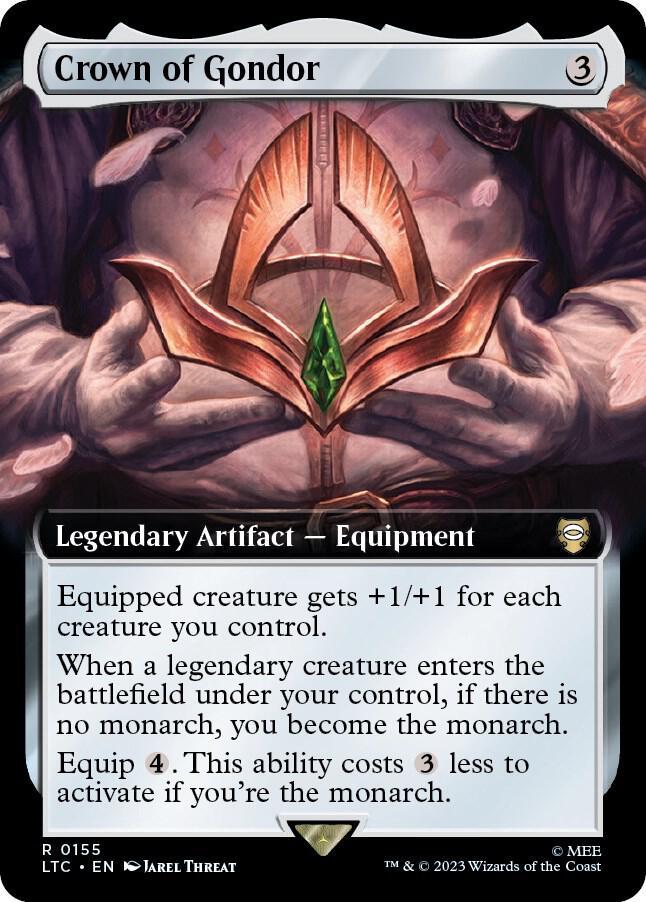 Crown of Gondor 155 (Commander: The Lord of the Rings: Tales of Middle-earth)  - Extended Art