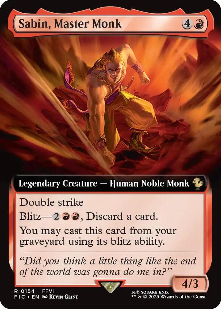 Sabin Master Monk 154 (Commander: FINAL FANTASY) 