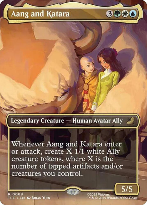 Aang and Katara 69 (Avatar: The Last Airbender: Eternal-Legal)  - Borderless Foil