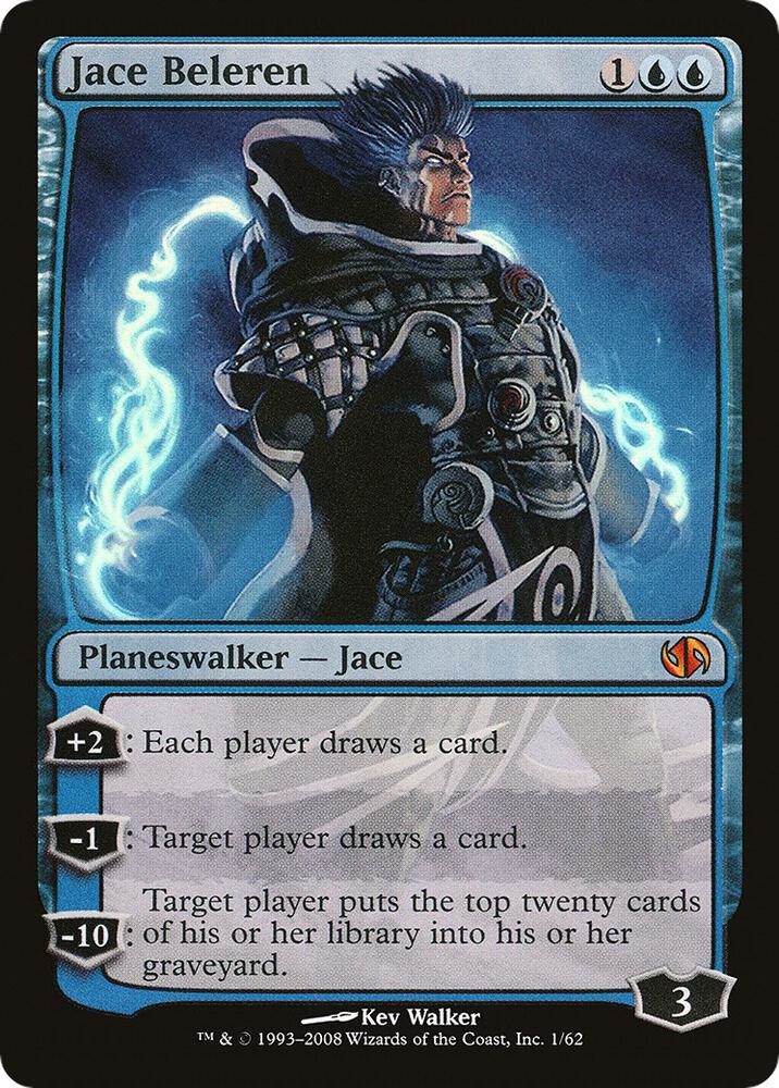 Jace Beleren 1/62 (Duel Decks: Jace vs. Chandra)  - Foil