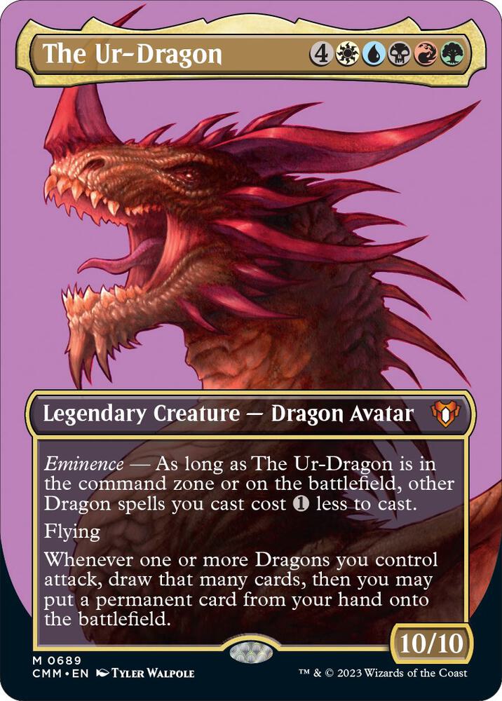 The Ur Dragon Borderless (Commander Masters) 