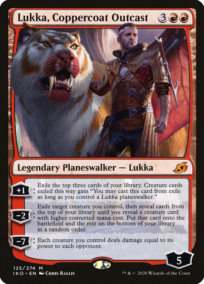 Lukka, Coppercoat Outcast 125/274 (Ikoria: Lair of Behemoths) 