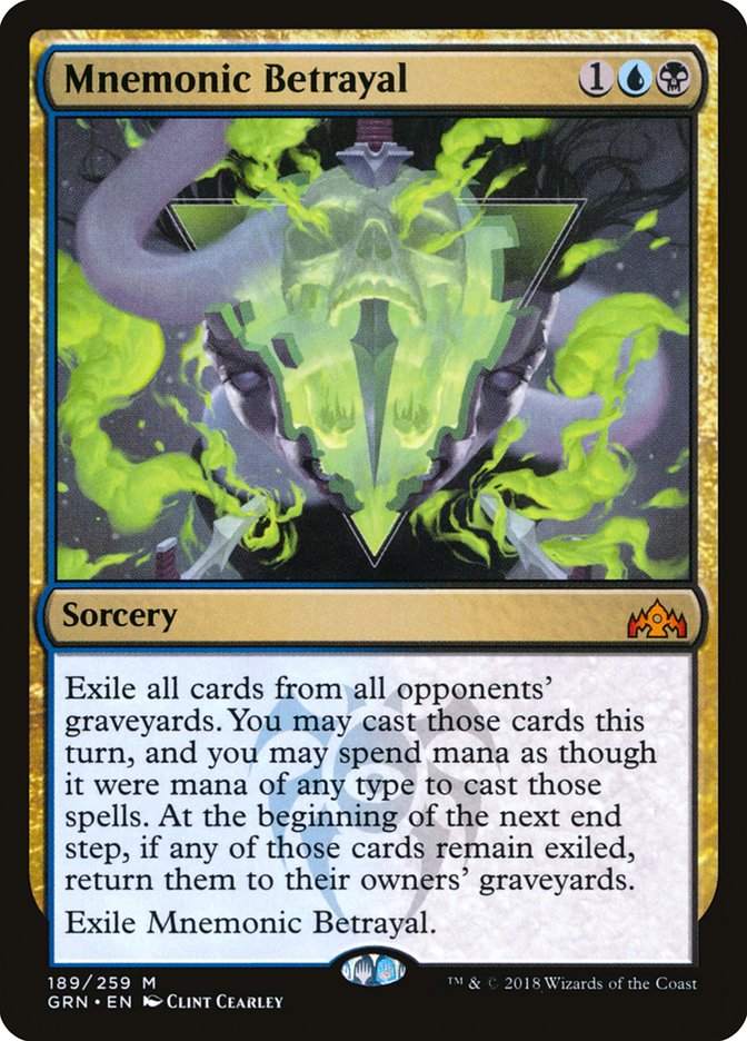 Mnemonic Betrayal 189/259 (Guilds of Ravnica) 