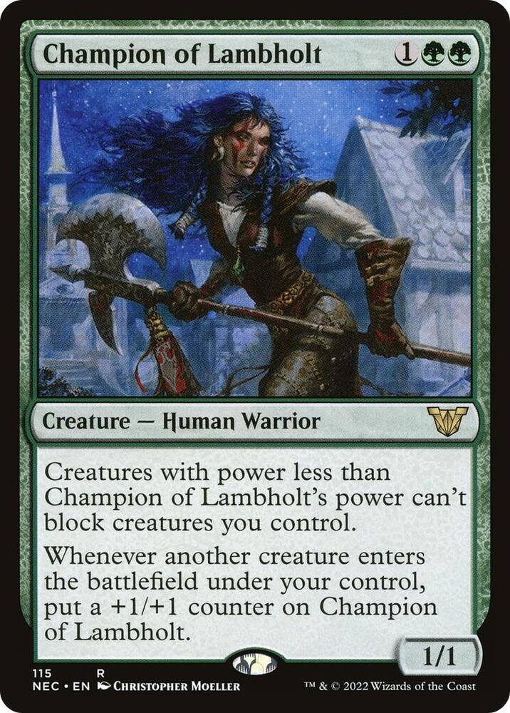 Champion of Lambholt 115/38 (Commander: Kamigawa: Neon Dynasty) 