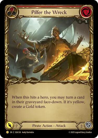 Pilfer the Wreck Red Treasure (High Seas)  - Cold Foil
