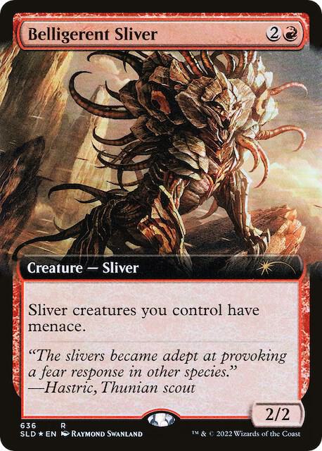 Belligerent Sliver 636 (Secret Lair Drop Series)  - Extended Art Foil