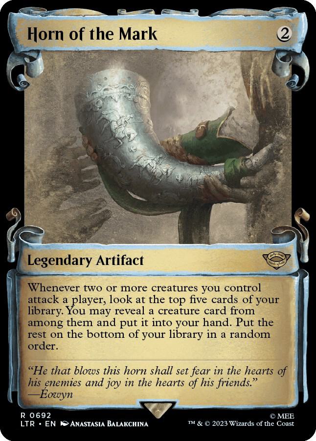 Horn of the Mark 692 (Universes Beyond: The Lord of the Rings: Tales of Middle-earth)  - Showcase Scroll Foil