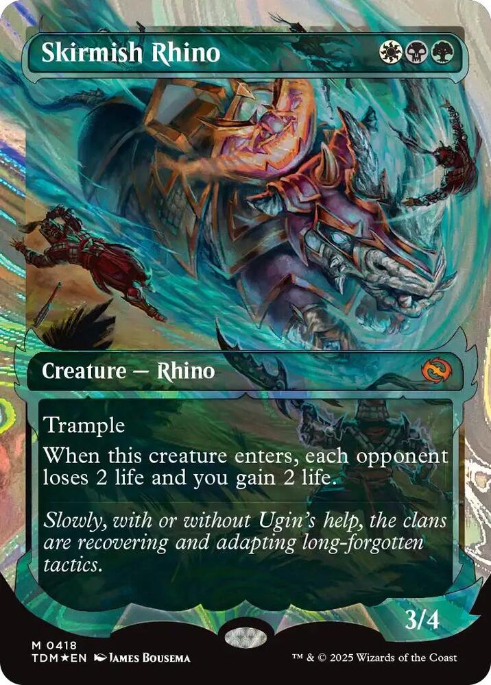 Skirmish Rhino Showcase Halo Foil (Tarkir: Dragonstorm)  - undefined