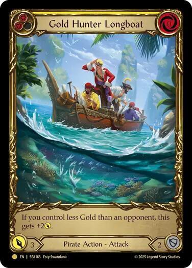Gold Hunter Longboat Treasure (High Seas)  - Cold Foil