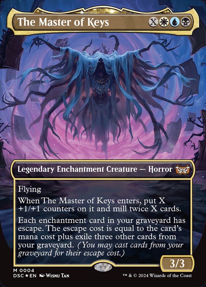 The Master of Keys 4 (Commander: Duskmourn: House of Horror)  - Borderless