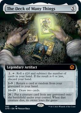 The Deck of Many Things Extended Art 392/281 (Adventures in the Forgotten Realms)  - Foil