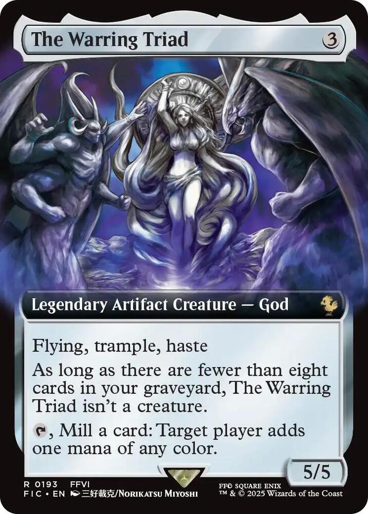 The Warring Triad 193 (Commander: FINAL FANTASY)  - Extended Art Foil