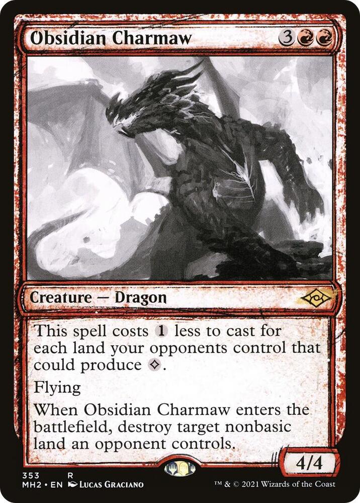 Obsidian Charmaw Showcase 353/303 (Modern Horizons 2)  - Foil