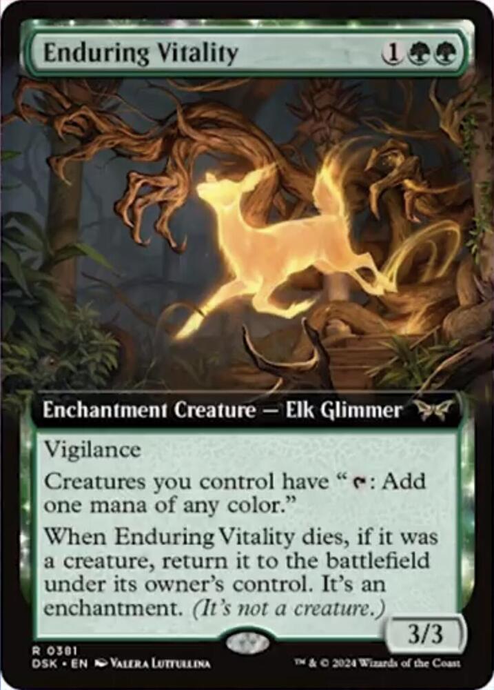 Enduring Vitality Extended Art (Duskmourn: House of Horror) 