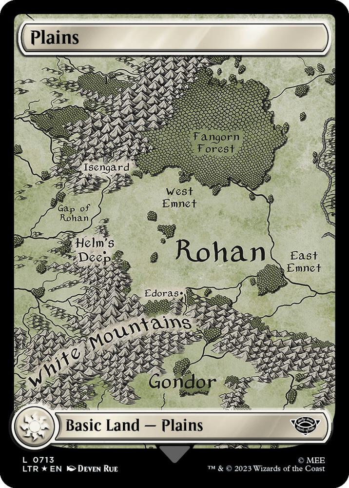Plains 713/281 (Universes Beyond: The Lord of the Rings: Tales of Middle-earth)  - Full Art Surge Foil