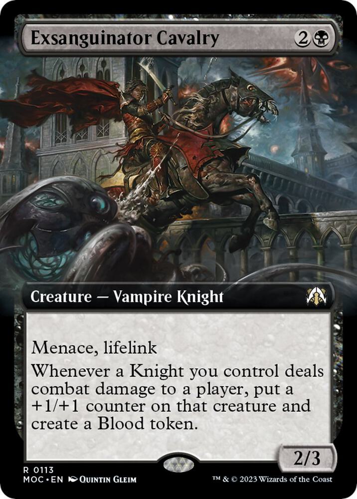 Exsanguinator Cavalry 113/444 (Commander: March of the Machine)  - Extended Art