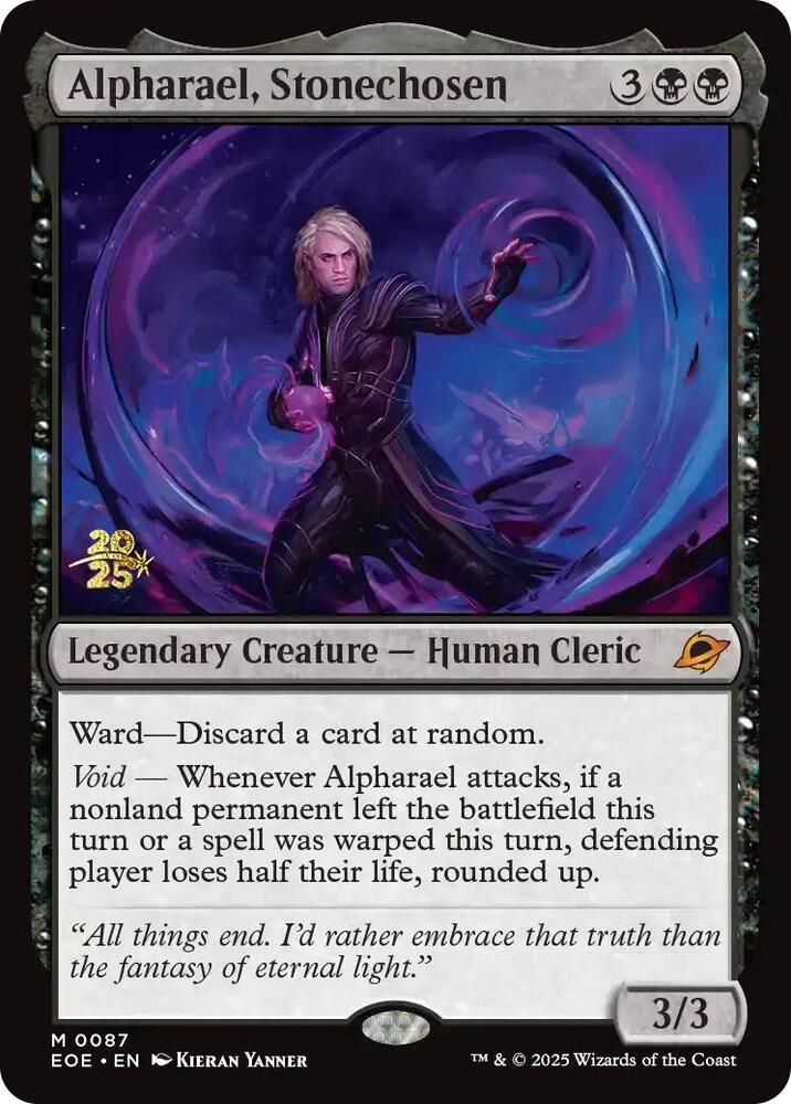 Alpharael Stonechosen 87 (Prerelease Cards)  - Foil