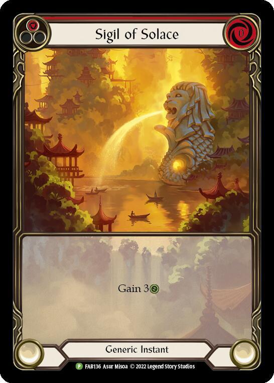 Sigil of Solace FAB136 FAB136 (Flesh and Blood: Promo Cards)  - Rainbow Foil