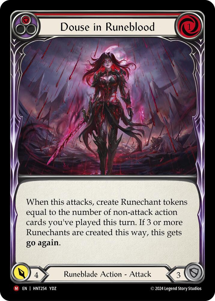 Douse in Runeblood (The Hunted)  - Rainbow Foil