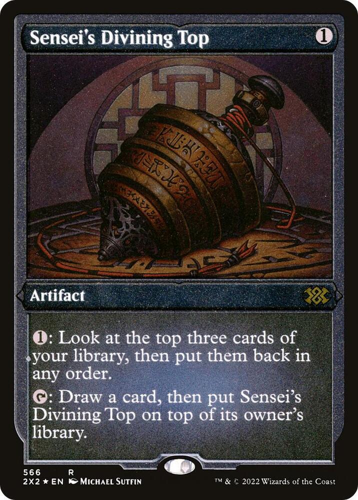 Senseis Divining Top Foil Etched 566 (Double Masters 2022)  - Foil
