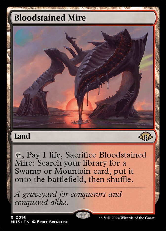 Bloodstained Mire 216/319 (Modern Horizons 3)  - Foil