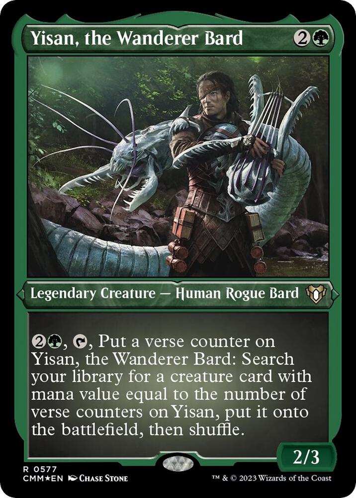 Yisan the Wanderer Bard Foil Etched (Commander Masters)  - undefined
