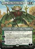 Nissa Who Shakes the World Borderless (Commander: Bloomburrow) 