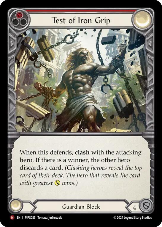Test of Iron Grip (Mastery Pack Guardian)  - Rainbow Foil