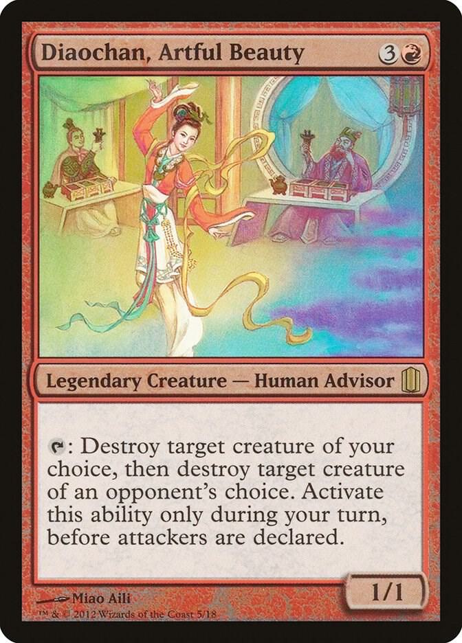 Diaochan Artful Beauty 5/18 (Commander's Arsenal)  - Foil