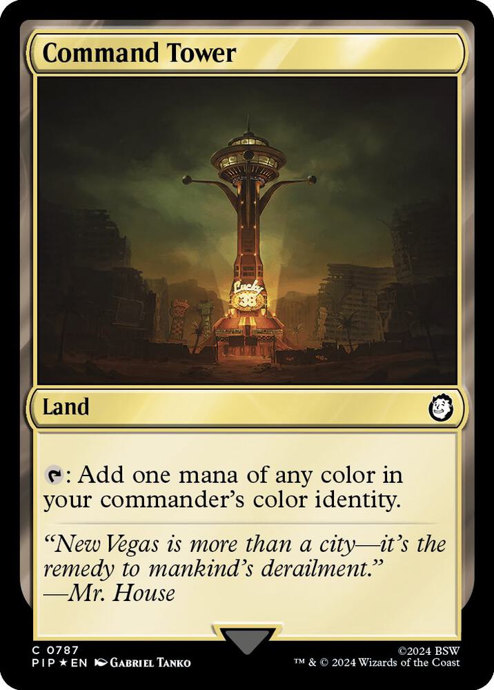 Command Tower Surge Foil (Universes Beyond: Fallout)  - undefined
