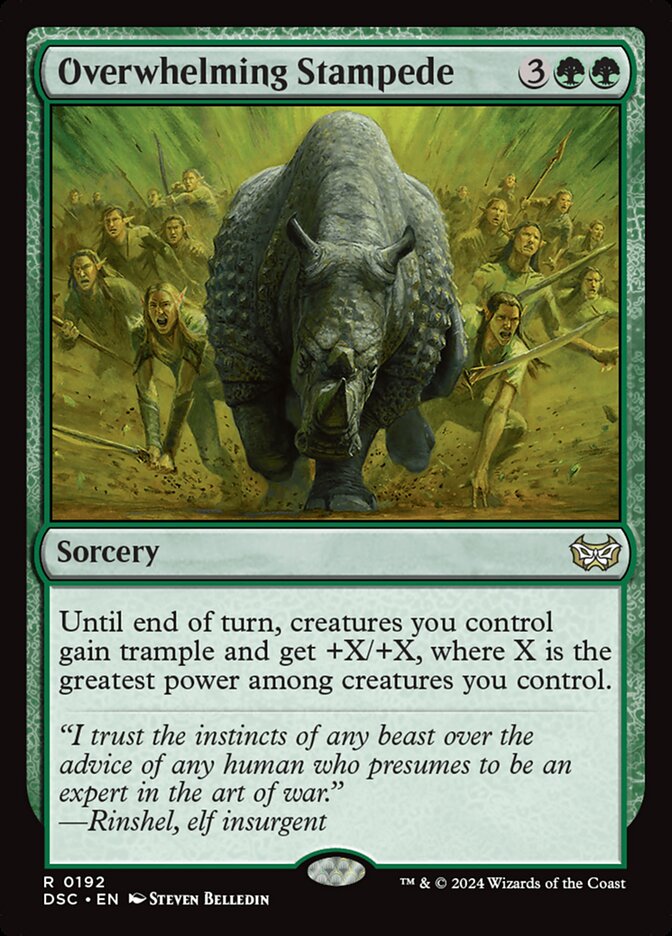 Overwhelming Stampede (Commander: Duskmourn: House of Horror) 