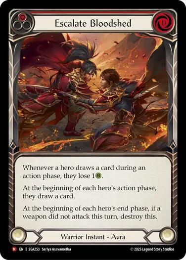 Escalate Bloodshed (High Seas)  - Rainbow Foil