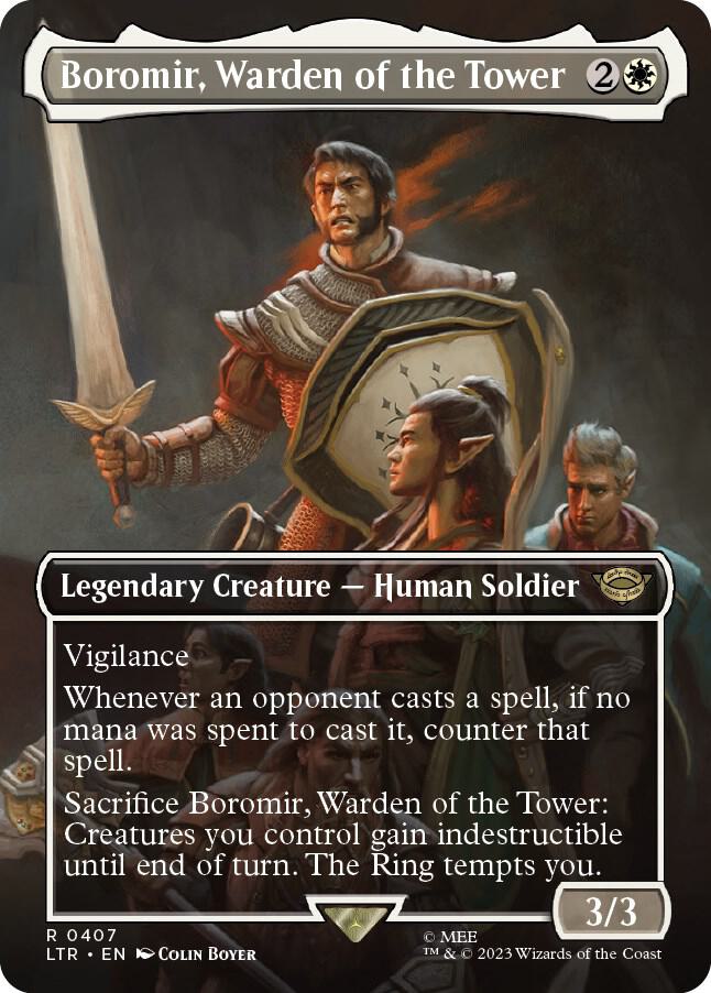 Boromir Warden of the Tower Borderless (Universes Beyond: The Lord of the Rings: Tales of Middle-earth)  - undefined