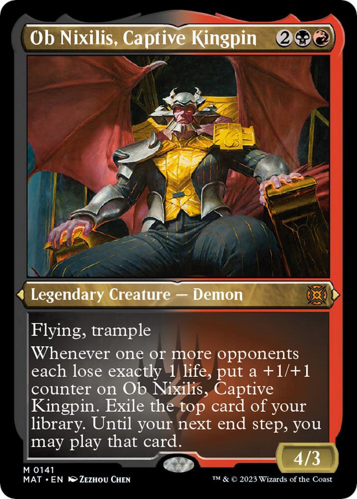 Ob Nixilis Captive Kingpin Foil Etched (March of the Machine: The Aftermath)  - undefined