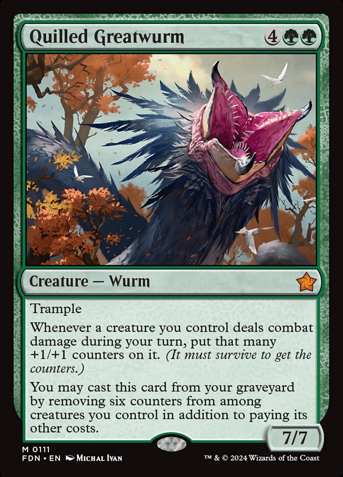 Quilled Greatwurm (Foundations) 