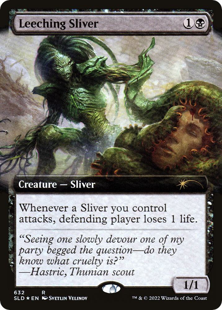 Leeching Sliver Extended Art 632 (Secret Lair Drop Series)  - Foil