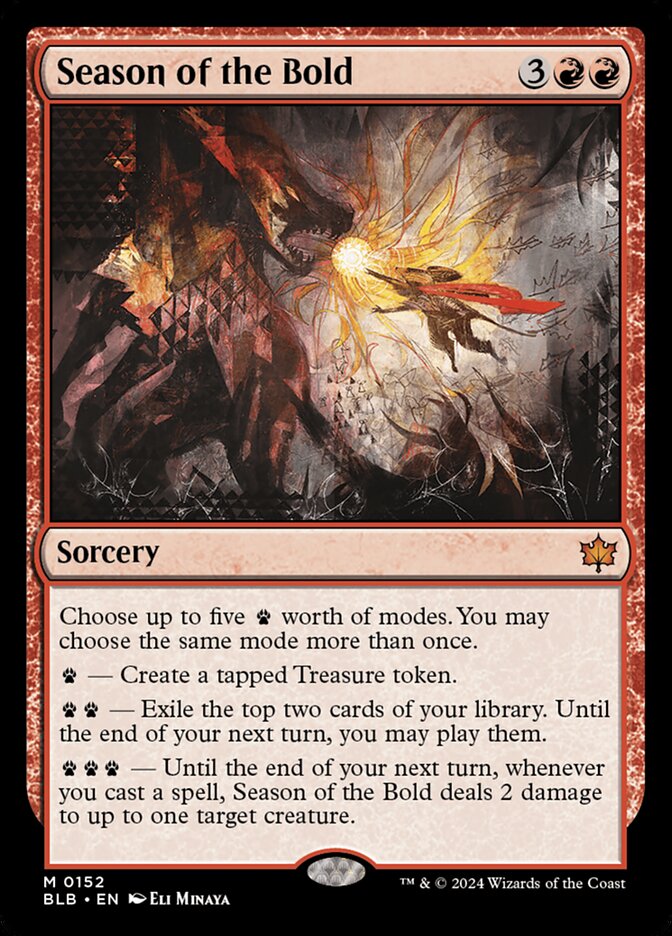 Season of the Bold 152 (Bloomburrow)  - Foil